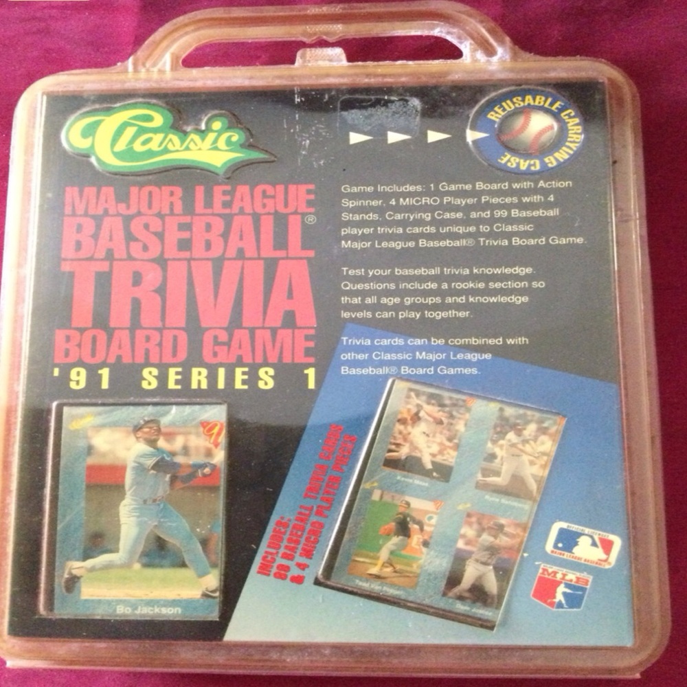 Classic Major League Baseball Trivia Board Game 1991 Series 1